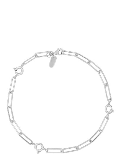 DESIGN LETTERS Ruth Large Chunky Charm Lock Bracelet Silver |Silver |One Size