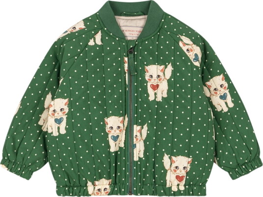 Konges Sløjd Termojakke Quiltet Juno Bomber Dot Miao Verde Konges Sløjd 9 10 år (134 140) Termoklær Beige Grønn