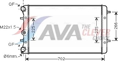 AVA COOLING SYSTEMS VNA2174 Radiator motorkjøling AVA COOLING SYSTEMS VNA2174 Radiator motorkjøling