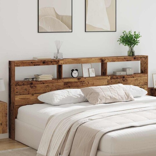  Hodegavl med hylle Gamle tre 220 x 17 x 102 cm Konstruert tre