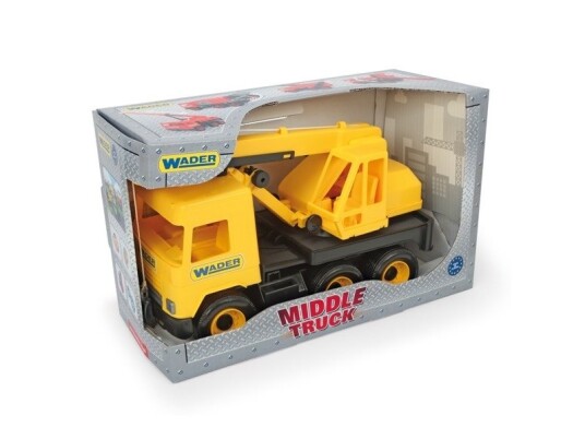Tigres 32122 Auto Middle Truckcrane In A Box Colour-Yellow One Size Tigres 32122 Auto Middle Truckcrane In A Box Colour-Yellow One Size