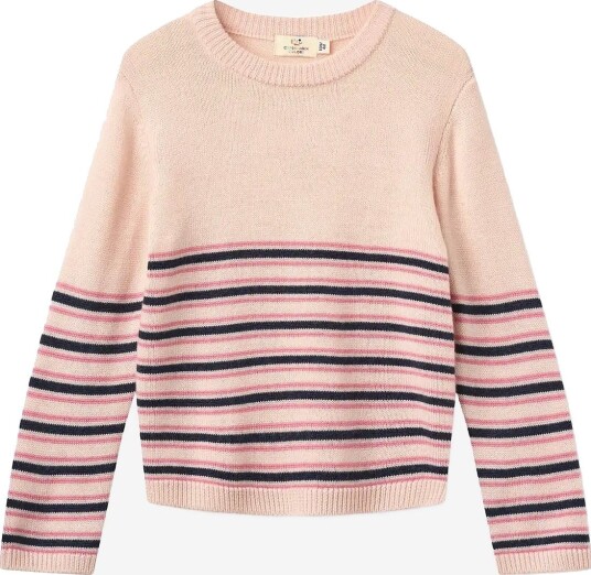 Copenhagen Colors Striped Merino Sweater SOFT PINK COMB. 152 Copenhagen Colors Striped Merino Sweater SOFT PINK COMB. 152