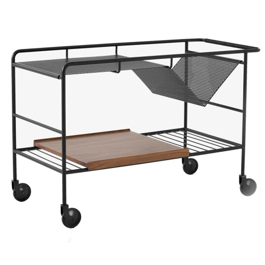 &Tradition Alima NDS1 Serveringsvogn Valnøtt / Matt Black