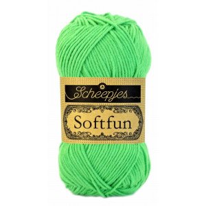 Scheepjes Softfun Garn Unicolor 2517 Grønn
