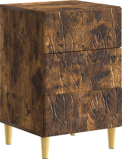  Nattbord Røkt Eik 43 x 39,5 x 66,5 cm Konstruert tre