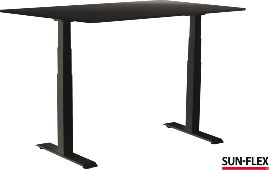 Sun-Flex Easydesk Adapt Vi, Traffic Black, Sort Laminat 160*80 Sun-Flex Easydesk Adapt Vi, Traffic Black, Sort Laminat 160*80