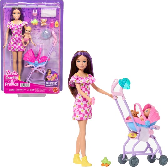 Barbie Family &  Friends Skipper Lekesett med Barnevogn