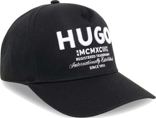 HUGO BLUE Merk Cap Black ONE SIZE HUGO BLUE Merk Cap Black ONE SIZE