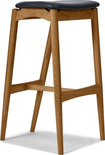 Sibast Furniture No 7 Barkrakk 65 Ryggløs Oljet Eik/ Sort Sibast Furniture No 7 Barkrakk 65 Ryggløs Oljet Eik/ Sort