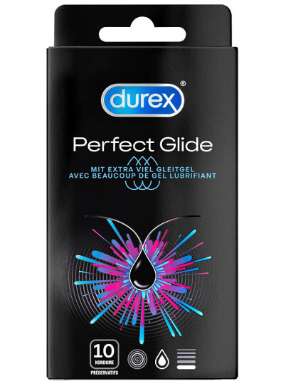 Durex: Perfect Glide Condoms, 10 stk Durex: Perfect Glide Condoms, 10 stk