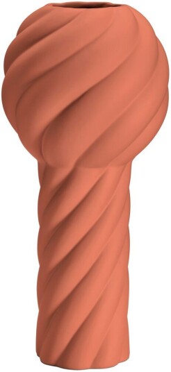 Cooee Design Twist Pillar vase 34 cm Brick red