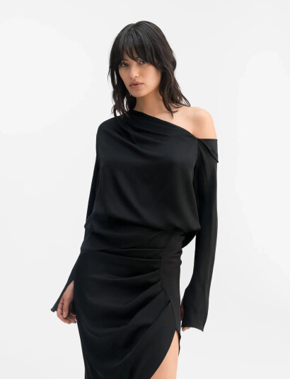 Ahlvar Gallery Cora Silk Blouse - Black - XS Ahlvar Gallery Cora Silk Blouse - Black - XS