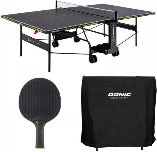 Donic Outdoor Table Tennis Table Style 800 incl. Accessory Set Donic Outdoor Table Tennis Table Style 800 incl. Accessory Set