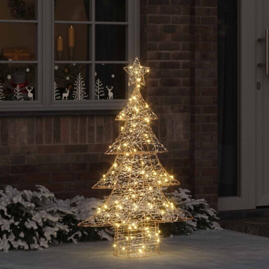 Juletre med 120 LED Varmhvit 120 cm PET Juletre med 120 LED Varmhvit 120 cm PET