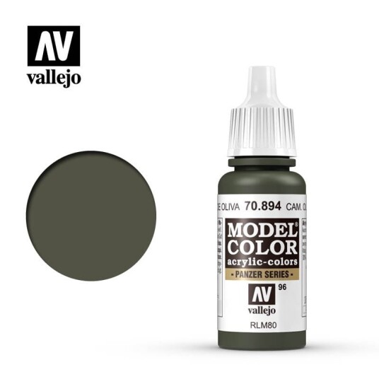 Vallejo Camouflage Olive Green Farge 17ml for Modellbygging 70.894