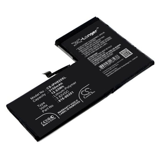 Apple MQA92LL/A batteri (3150 mAh 3.82 V, Sort)