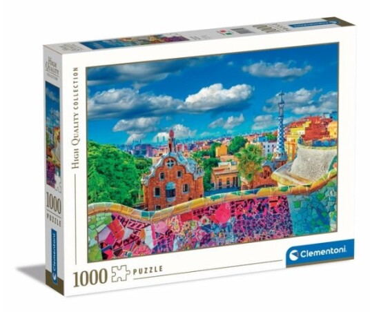 Clementoni Cle Puslespill 1000 Hq Park Guell Barcelona 39744