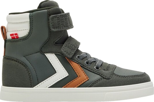 Hummel Støvler Slankere Stadil Leather High Jr Forest natt Hummel 27 Støvler Grå