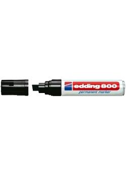 EDDING 800 Permanent Marker Chisel Tip 4 12mm Black Pack 5   4 800001