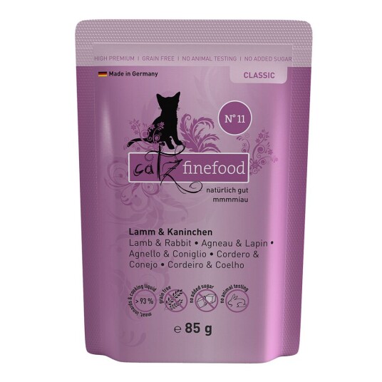 catz finefood porsjonsposer 8 x 85 g - Lam & Kanin