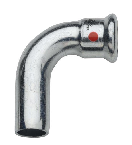 18 mm TURBO Stålbøyning 90G. erme/nippel