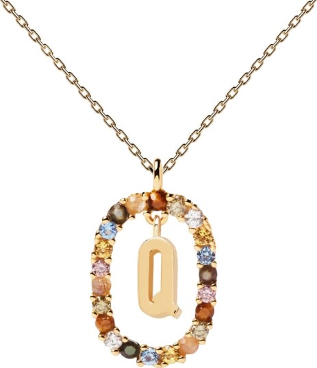 PDPAOLA Letter Q Halskjede 18 kt. Gullbelagt sølv CO01-276-U - Dame - 925 sterling silver PDPAOLA Letter Q Halskjede 18 kt. Gullbelagt sølv CO01-276-U - Dame - 925 sterling silver