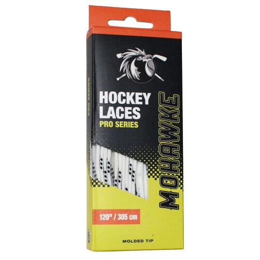 Mohawke Hockey Laces Waxed Laces 1 Pair 23/24 White Mohawke Hockey Laces Waxed Laces 1 Pair 23/24 White