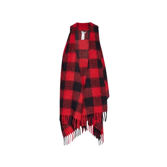 Woolrich Rød vest med skjerf Rød