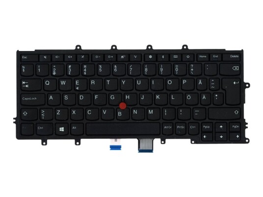Chicony - Erstatningstastatur For Bærbar Pc - Med Trackpoint - Qwerty - Finsk - Fru - For Thinkpad A275 20Kc, 20Kd X270 20Hm, 20Hn, 20K5, 20K6 Chicony - Erstatningstastatur For Bærbar Pc - Med Trackpoint - Qwerty - Finsk - Fru - For Thinkpad A275 20Kc, 20Kd X270 20Hm, 20Hn, 20K5, 20K6