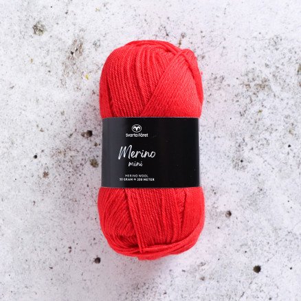 Svarta Fåret Merino Minigarn 122 Red Rooster