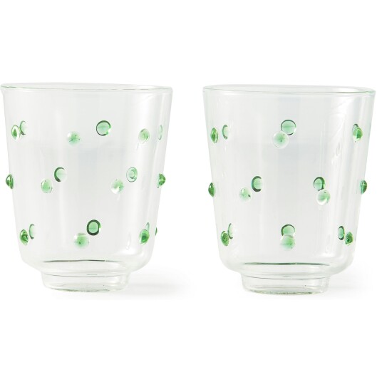 Polspotten Nob Tumblerglass 2 pk Grønn