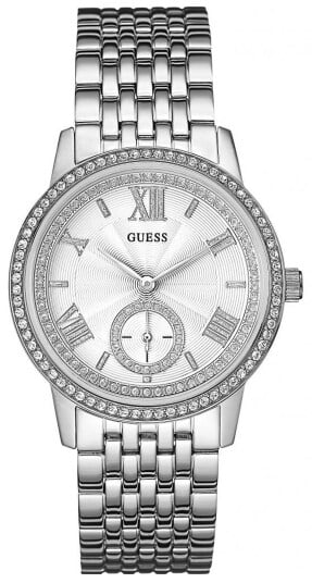 Guess Dameklokke W0573L1 Gramercy Sølvfarget/Stål Ø39 mm