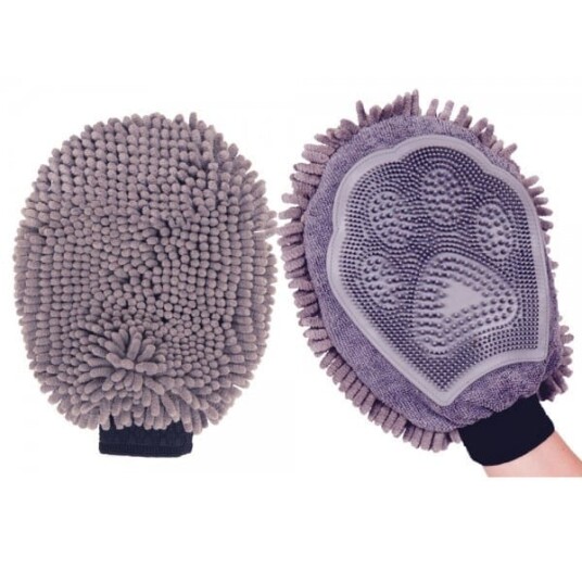 Dog Gone Smart DGS Dirty Grooming Glove Tørkehanske 25x18CM Grå
