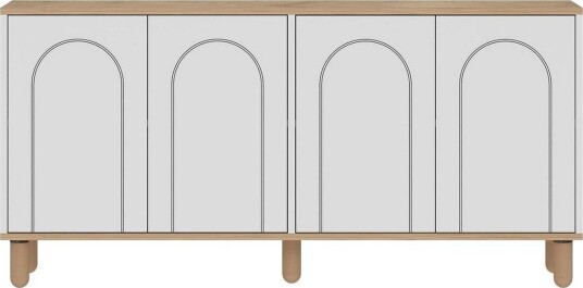 Salven Skulptur 150x73 cm - Eik/Hvit