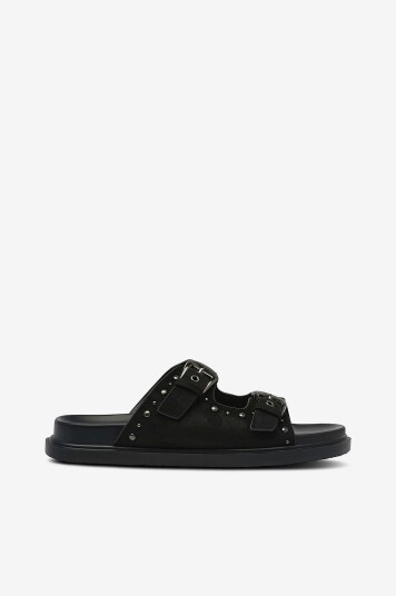 Zizzi Sandaler fKayla Stud Svart Zizzi Sandaler fKayla Stud Svart