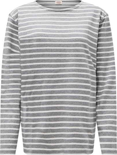 Armor Lux Striped Breton Shirt Héritage GREY / MILK L Armor Lux Striped Breton Shirt Héritage GREY / MILK L