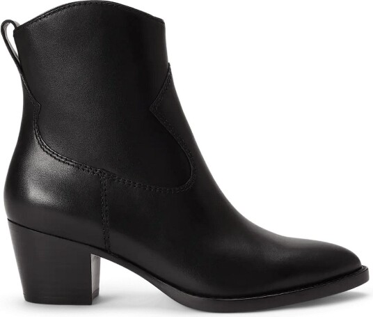 Lauren Ralph Lauren Harpher Calfskin Bootie BLACK 38 Lauren Ralph Lauren Harpher Calfskin Bootie BLACK 38