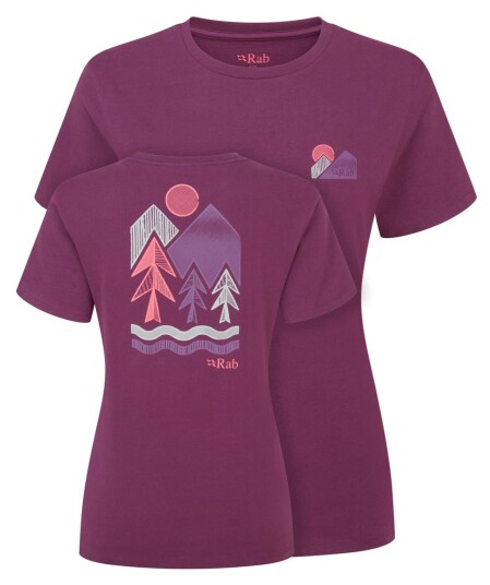 Rab Tuku Vista Tee Wmns Mulberry Size 14