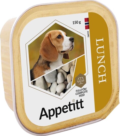Appetitt Våtfôr Lunch 150g - Hundefôr i boks