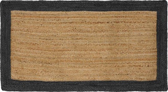 Områdetepper Mørkegrå 100 x 200 cm Jute