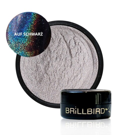 Brillbird Norge Chrome Pigment Pulver Holografisk speil effekt