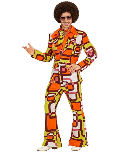 Widmann S.r.l. 70talls Groovy Herredress Karnevalskostyme Small