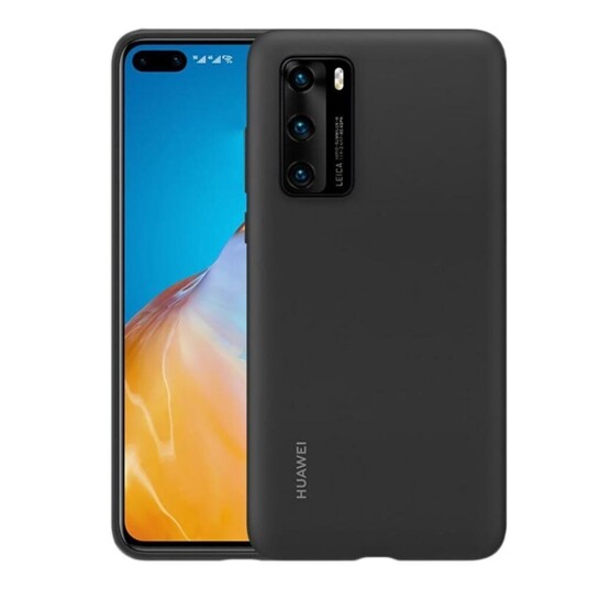 Huawei Original Huawei P40 Silikondeksel - Svart Huawei Original Huawei P40 Silikondeksel - Svart