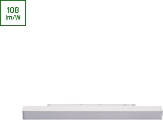 15W System Shift Basic Line S lineær skinnespot 48V   115lm/W 30cm 2700K IP20 til 48V skinnesystem   Dimbar : Ikke dimbar Kulør : Varm
