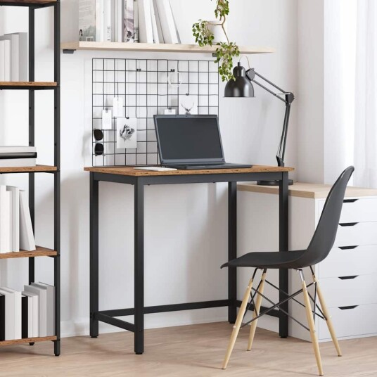vidaXL bord Gammelt tre 100 x 50 x 76,5 cm Konstruksjonsvirke og stål vidaXL bord Gammelt tre 100 x 50 x 76,5 cm Konstruksjonsvirke og stål