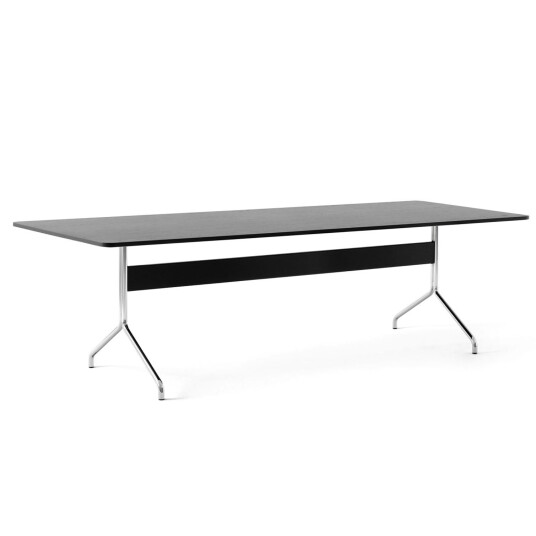 &Tradition Pavilion AV24 Spisebord 250x110 cm Svart Eik/Chrome