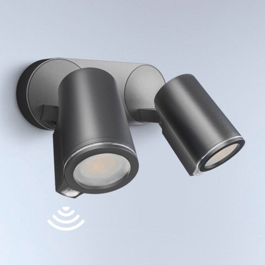 Utelampe STEINEL Spot Duo S Svart Metall Moderne 24.7 9.8 Svart