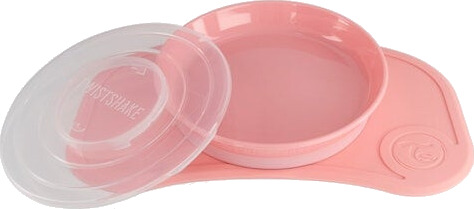 Twistshake Click-mat mini + Plate Pink Twistshake Click-mat mini + Plate Pink