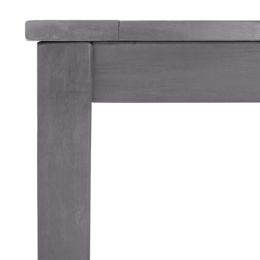 vidaXL Hagebord gråvasket 140x80x74 cm heltre akasie