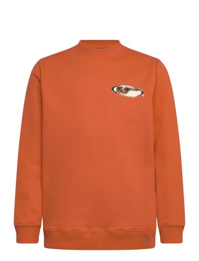 VANS Bevel Flame Crew Orange L VANS Bevel Flame Crew Orange L